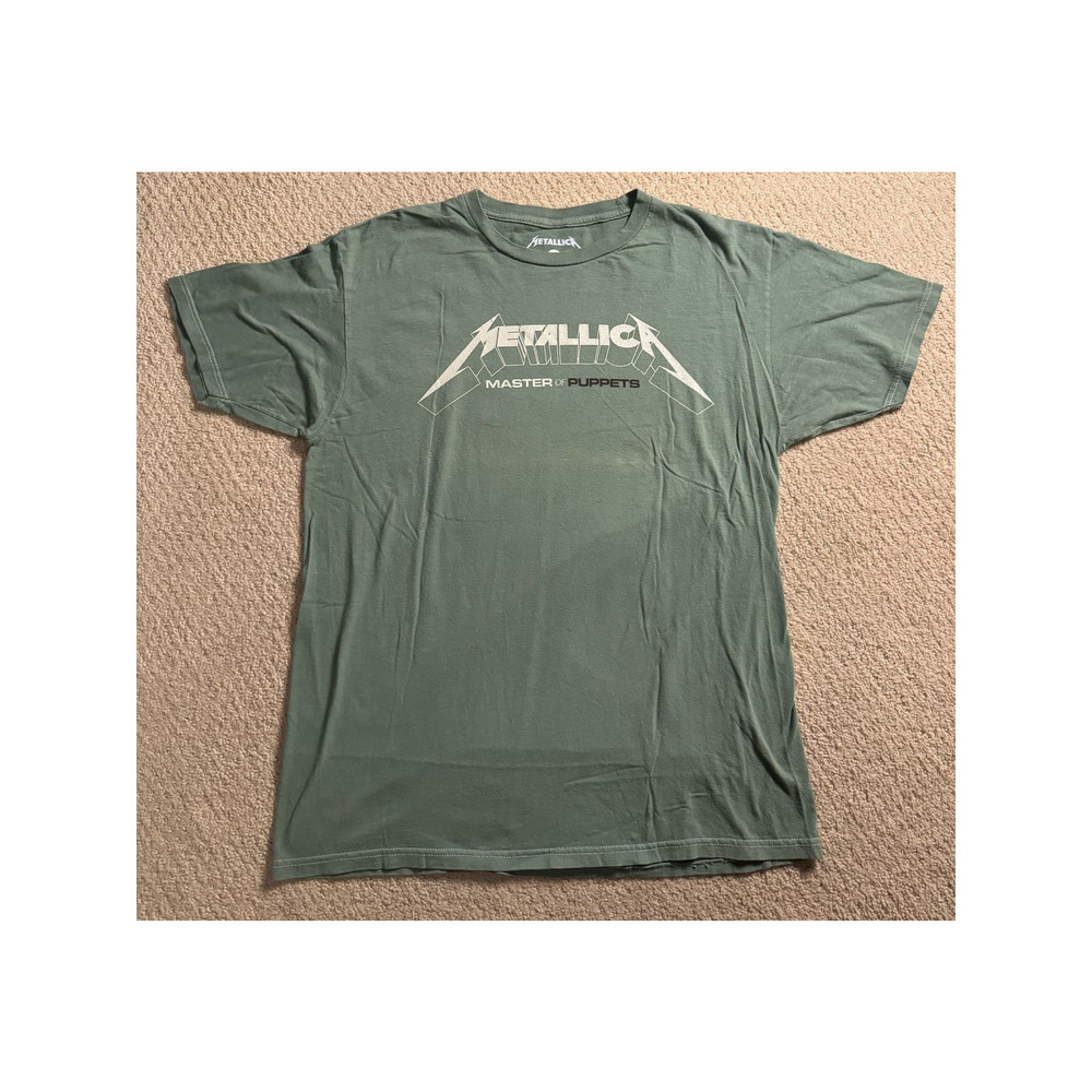 NWOT Hot Topic Metallica Master Of Puppets Green Tee
